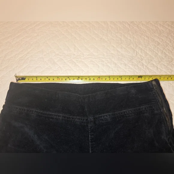 🤩Host Pick❤️ Free People In My Feelings Black Velvet Crop Flare Pants Size XS - Picture 12 of 13